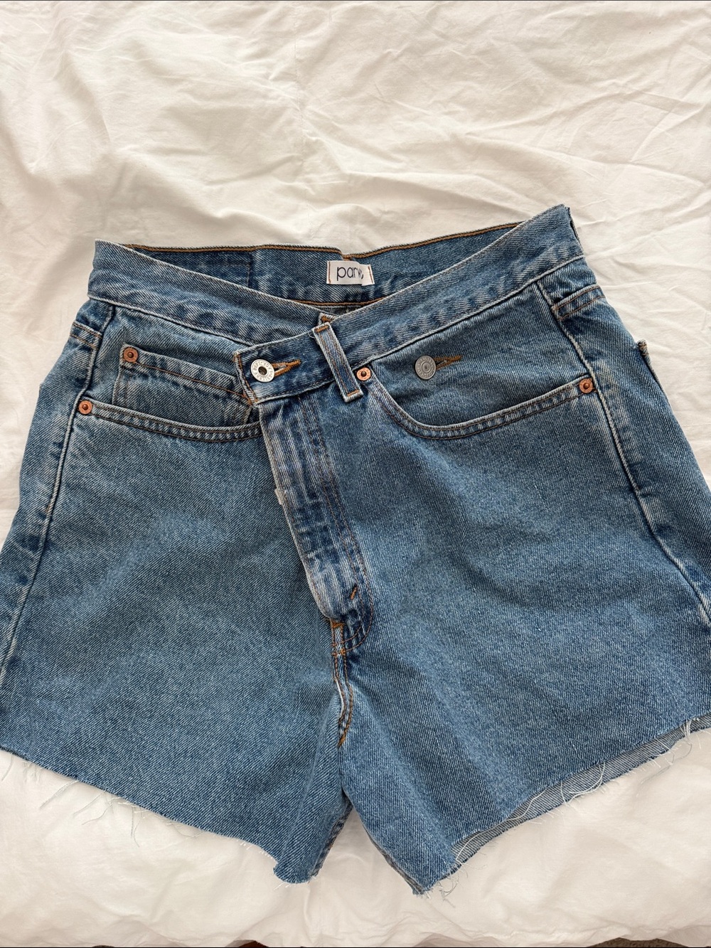 Parke Shortie Crossover Jean Shorts size XS